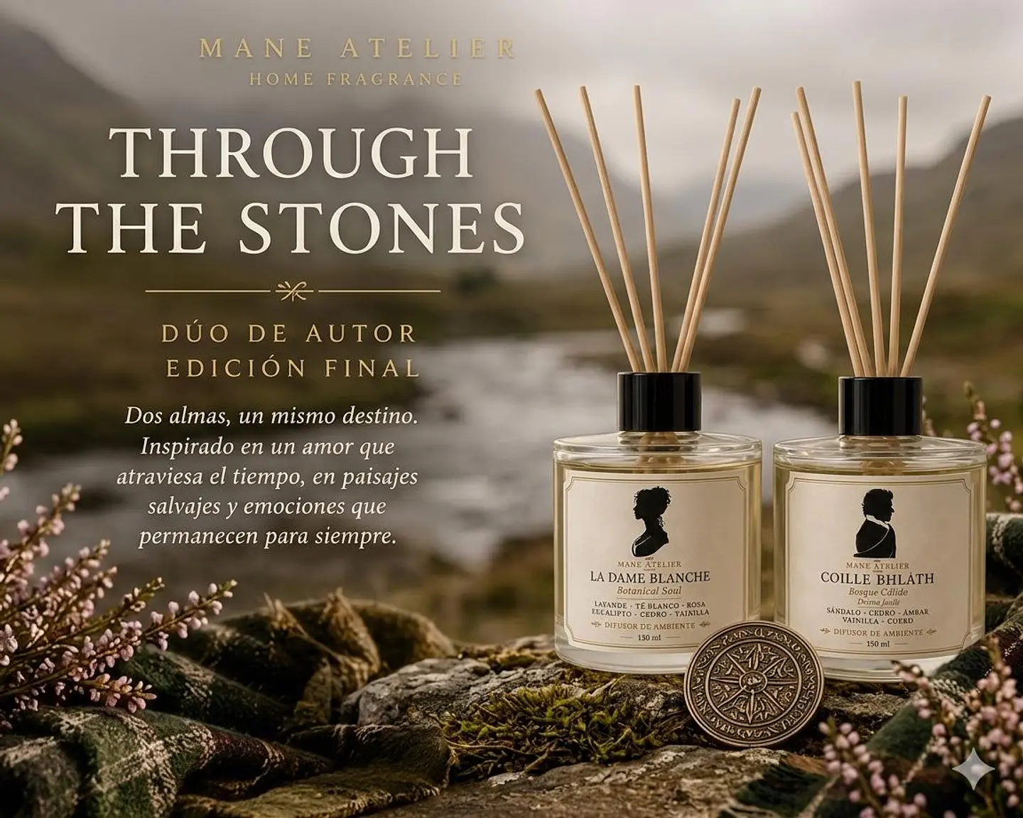 Through the Stones. Pack de difusores aromáticos. 4