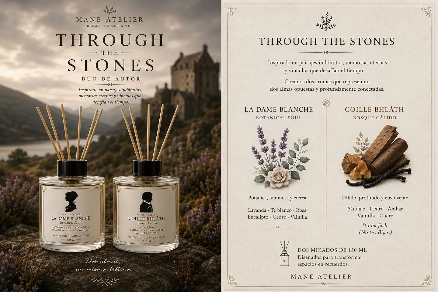 Through the Stones. Pack de difusores aromáticos. 5