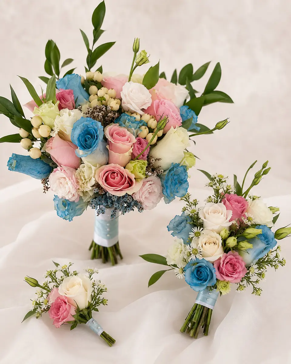 Pack Floral Personalizado. Ramo novia + Ramo soltera + Boutonniere.  5