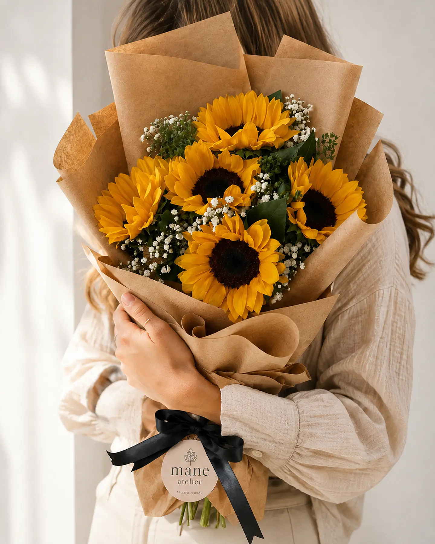 Ramo de 5 Girasoles – Flores Amarillas 2