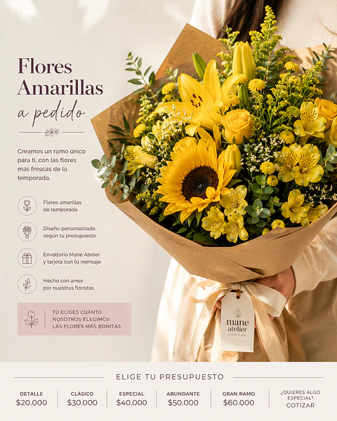 Flores Amarillas a Pedido