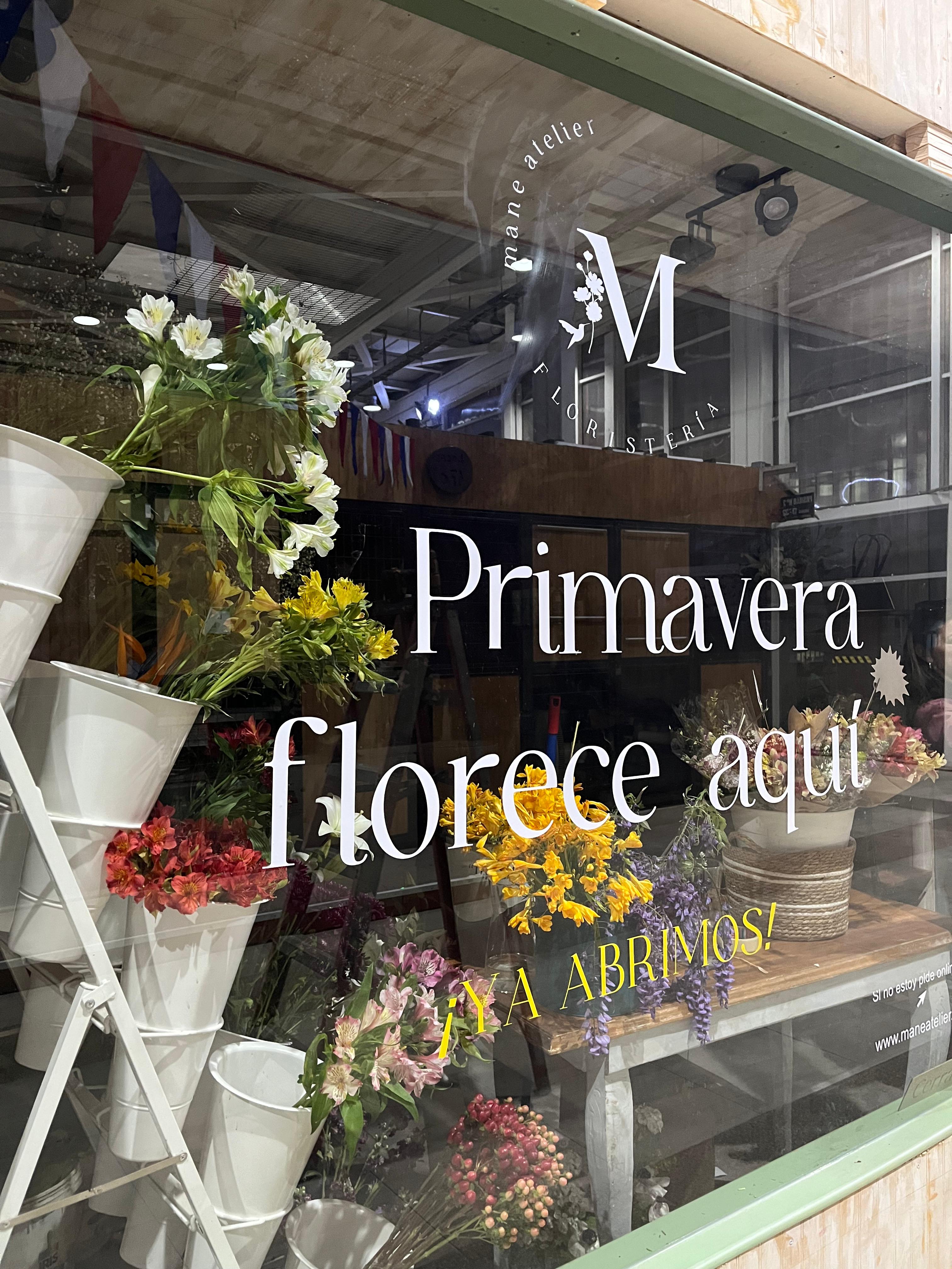 Mane Atelier Floral abrió sus puertas: flores, ramos del día y despacho a todo Santiago.