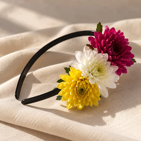Cintillo Floral Natural para Eventos