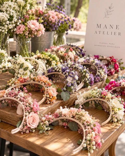 Cintillo Floral Natural para Eventos