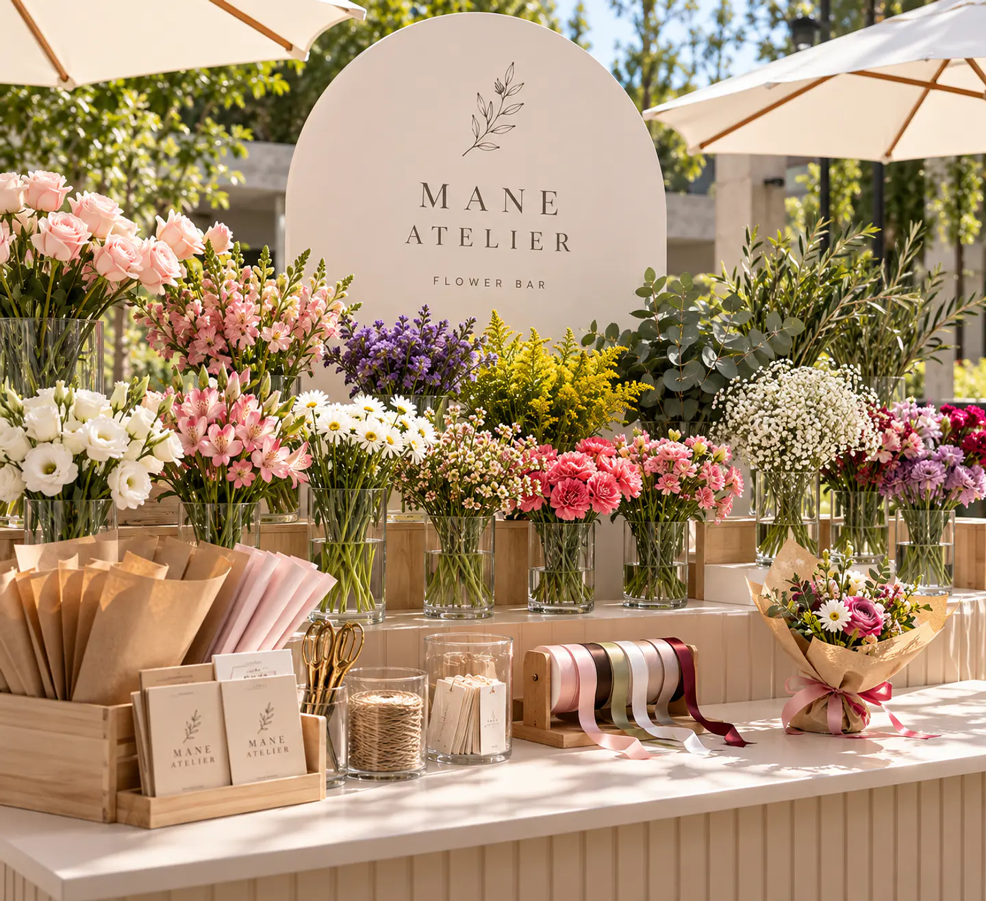 Estación de Flores Sueltas para Eventos 1