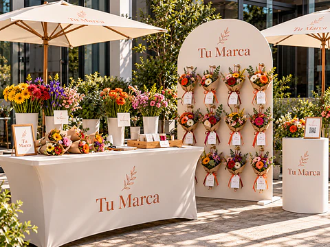 Flower Bar Personalizado para Marca