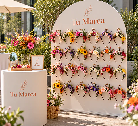 Estación de Cintillos Florales para Eventos