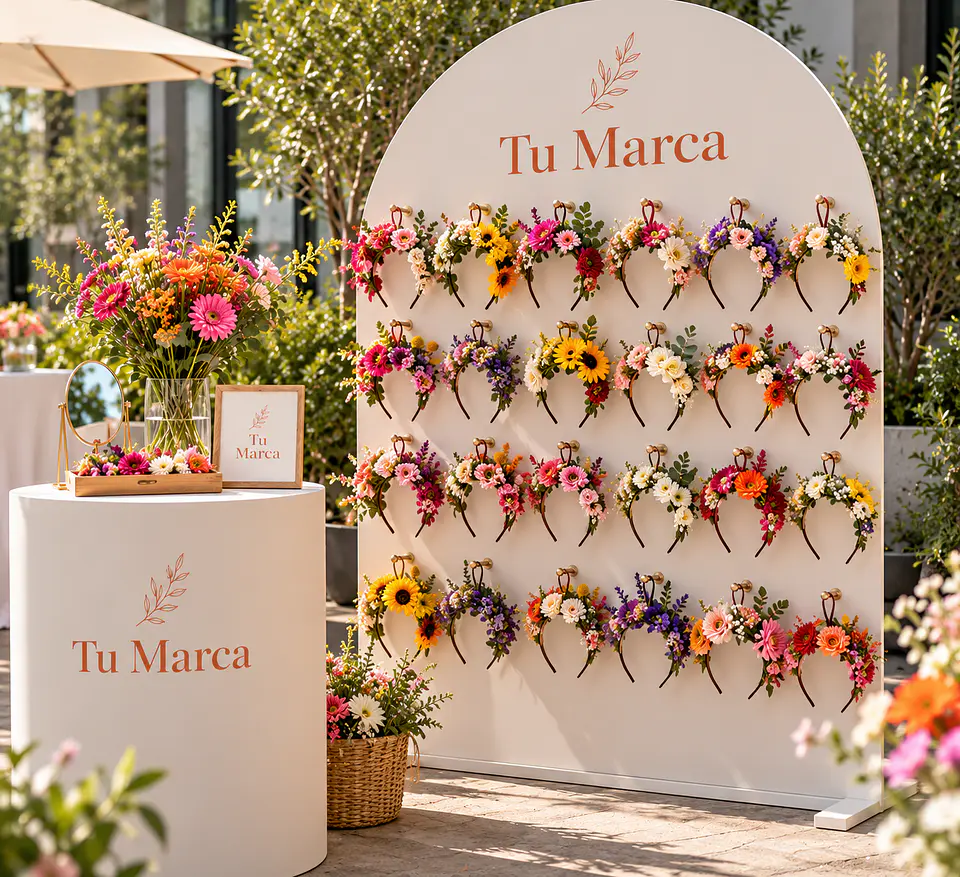 Estación de Cintillos Florales para Eventos 1