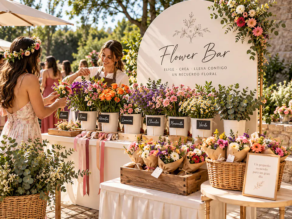 Flower Bar para Matrimonios y Celebraciones 1