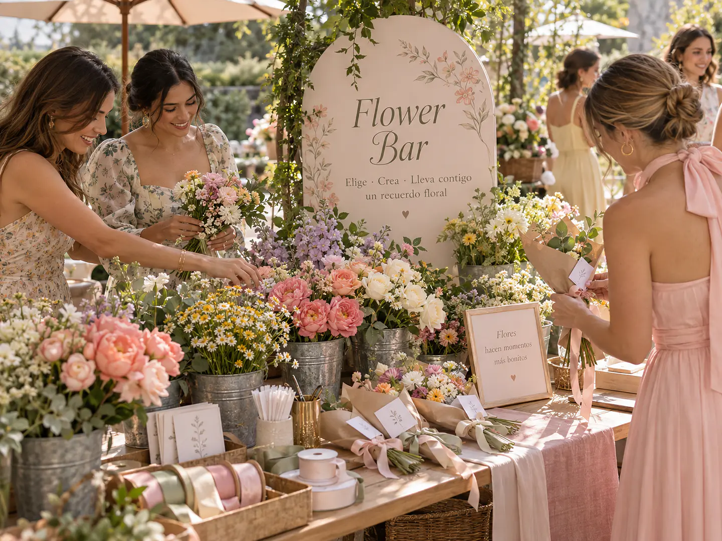 Flower Bar para Baby Shower y Bridal Shower 1