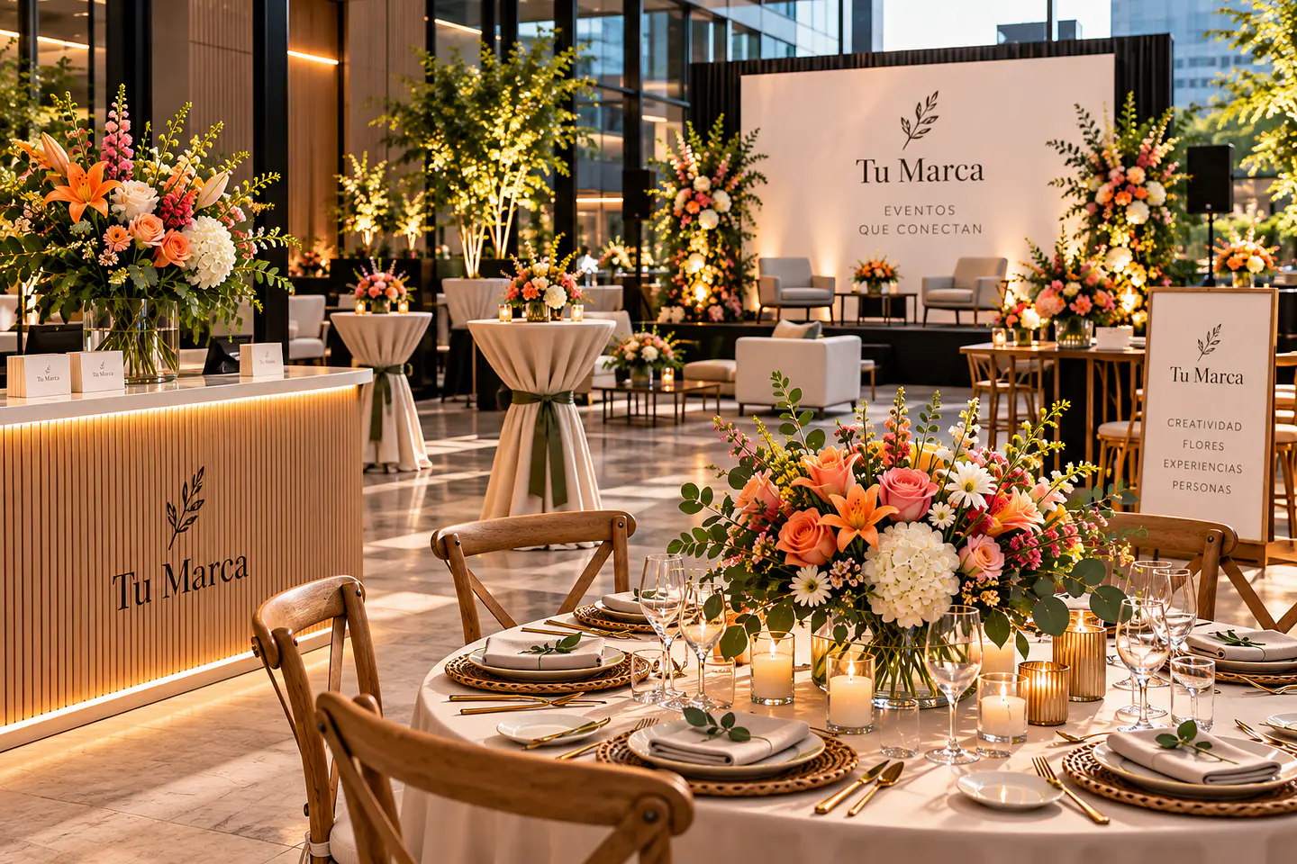 Decoración Floral para Eventos Corporativos 1