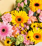 Ramo Aurora. Gerberas amarillas y rosadas - Miniatura 2