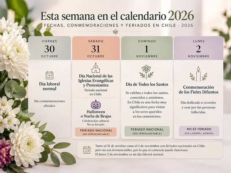 Todos los Santos en Chile: las fechas, las tradiciones y las flores que mantienen vivos nuestros recuerdos.