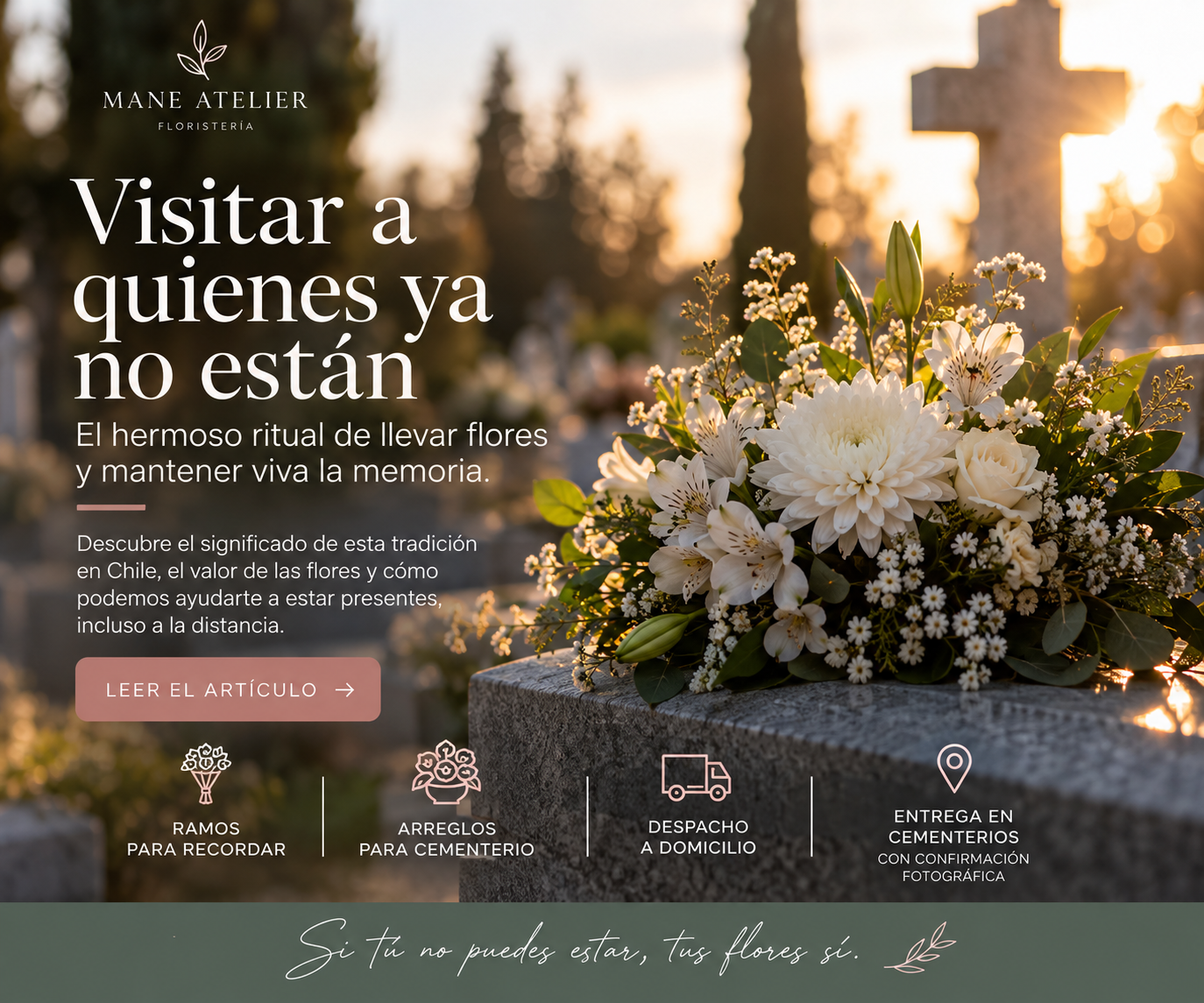 Visitar a quienes ya no están: el hermoso ritual de llevar flores y mantener viva la memoria