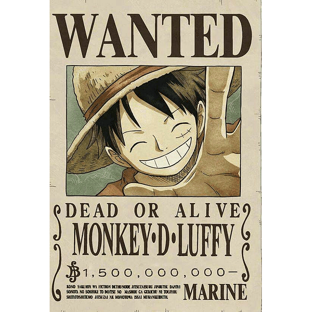 Póster de One Piece: Wanted Luffy