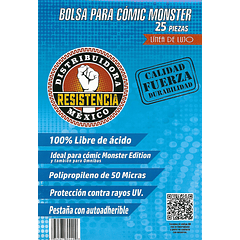 BOLSA COMIC - MONSTER (25 PZAS)