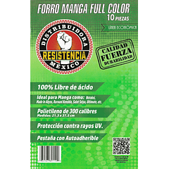 FORRO MANGA - FULL COLOR (10 PZAS)