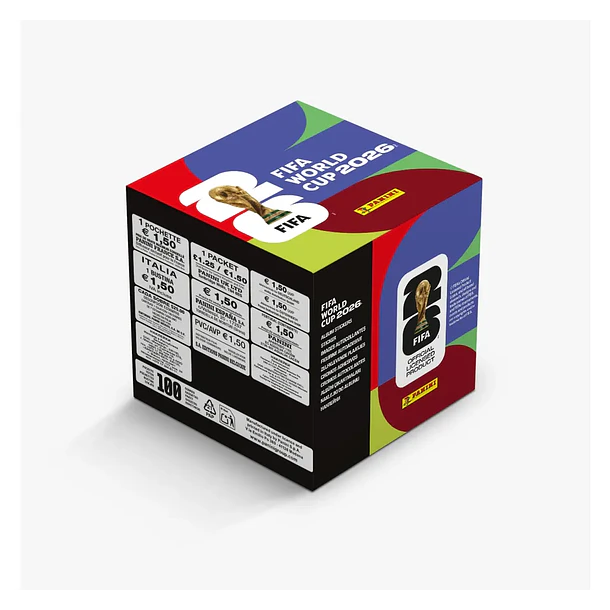 CAJA CON 100 SOBRES WORLD CUP 2026