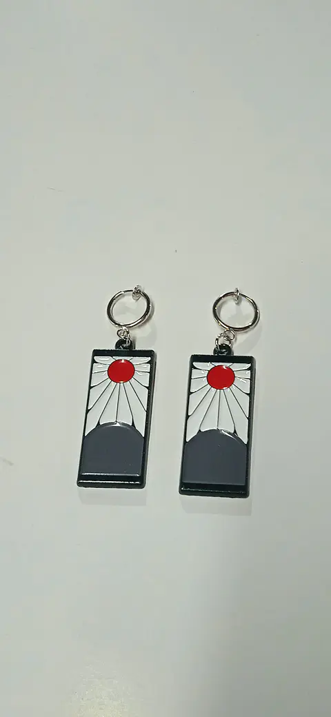 Tanjiro - aretes - hanafuda