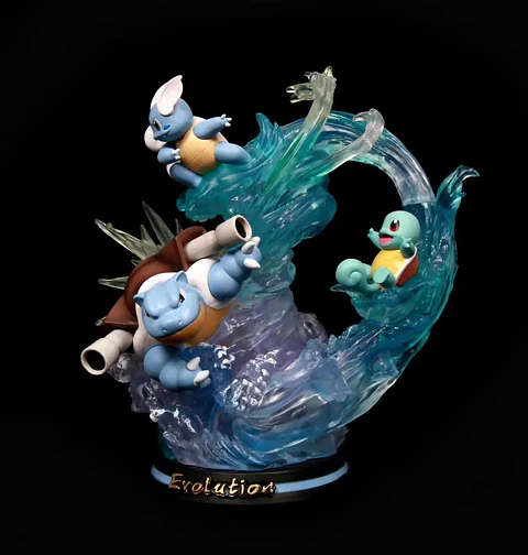 Squirtle - WARTURTLE - BLASTOISE - EVOLUCIONES