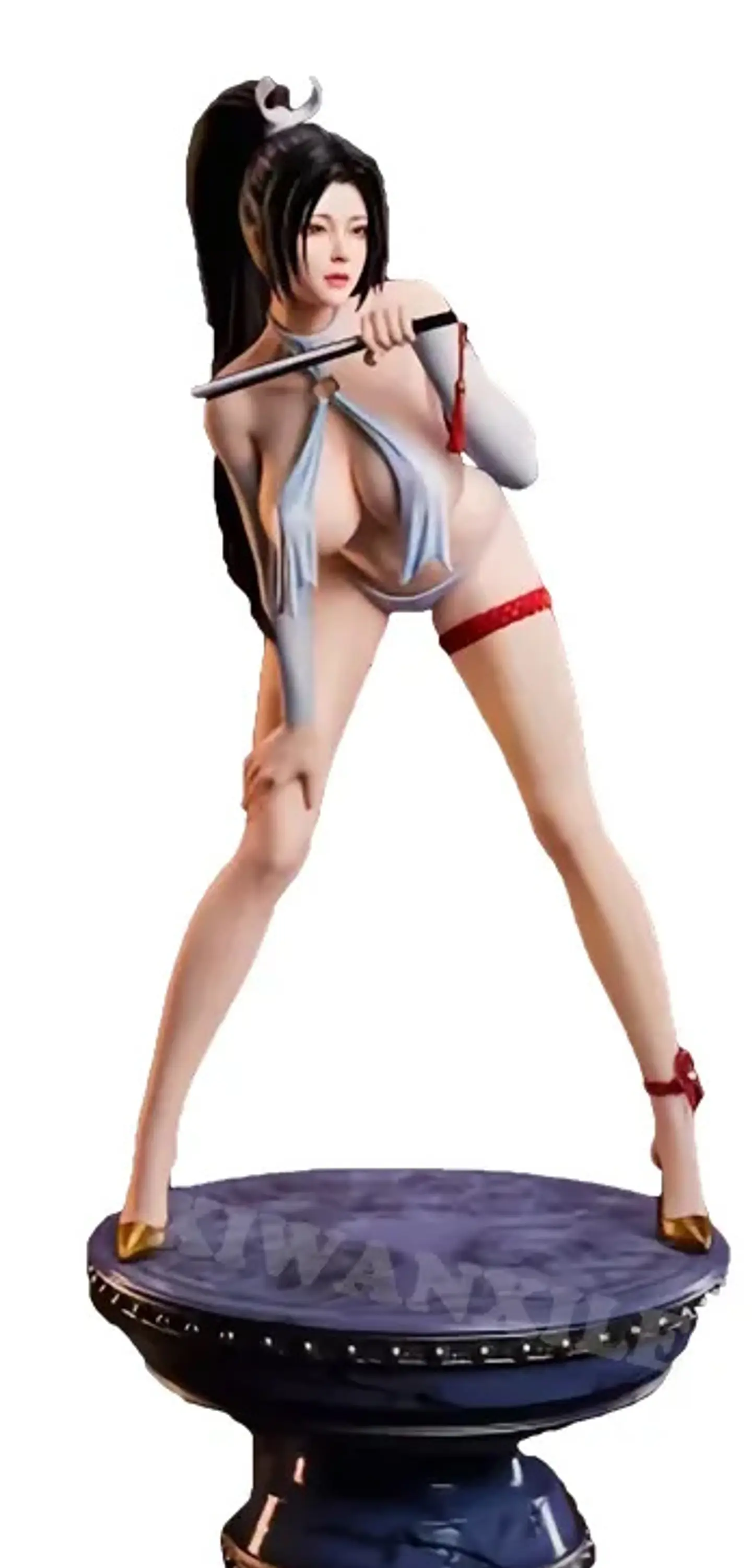 Mai shiranui -  Tea Girl pedestal - kof - king of fighters 1