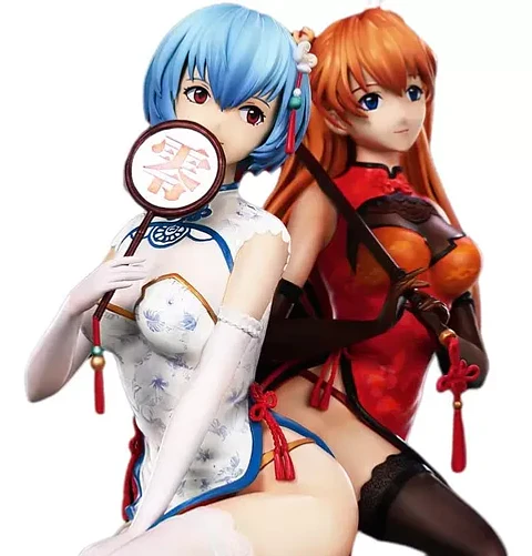 Rei & Asuka Qi pao - Evangelion