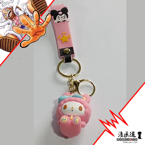 my sweet piano - sanrio - lllavero goma 3d