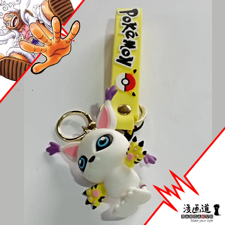 Gatomon - Digimon - Llavero goma 3d  1