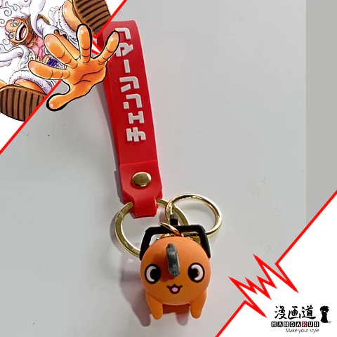 Pochita - chainsawman - llavero goma 3d