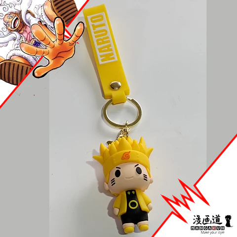 naruto 02 - naruto shippuden - llavero goma 3d 