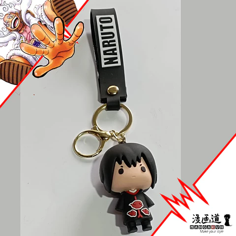 Sasuke - naruto - llavero goma 