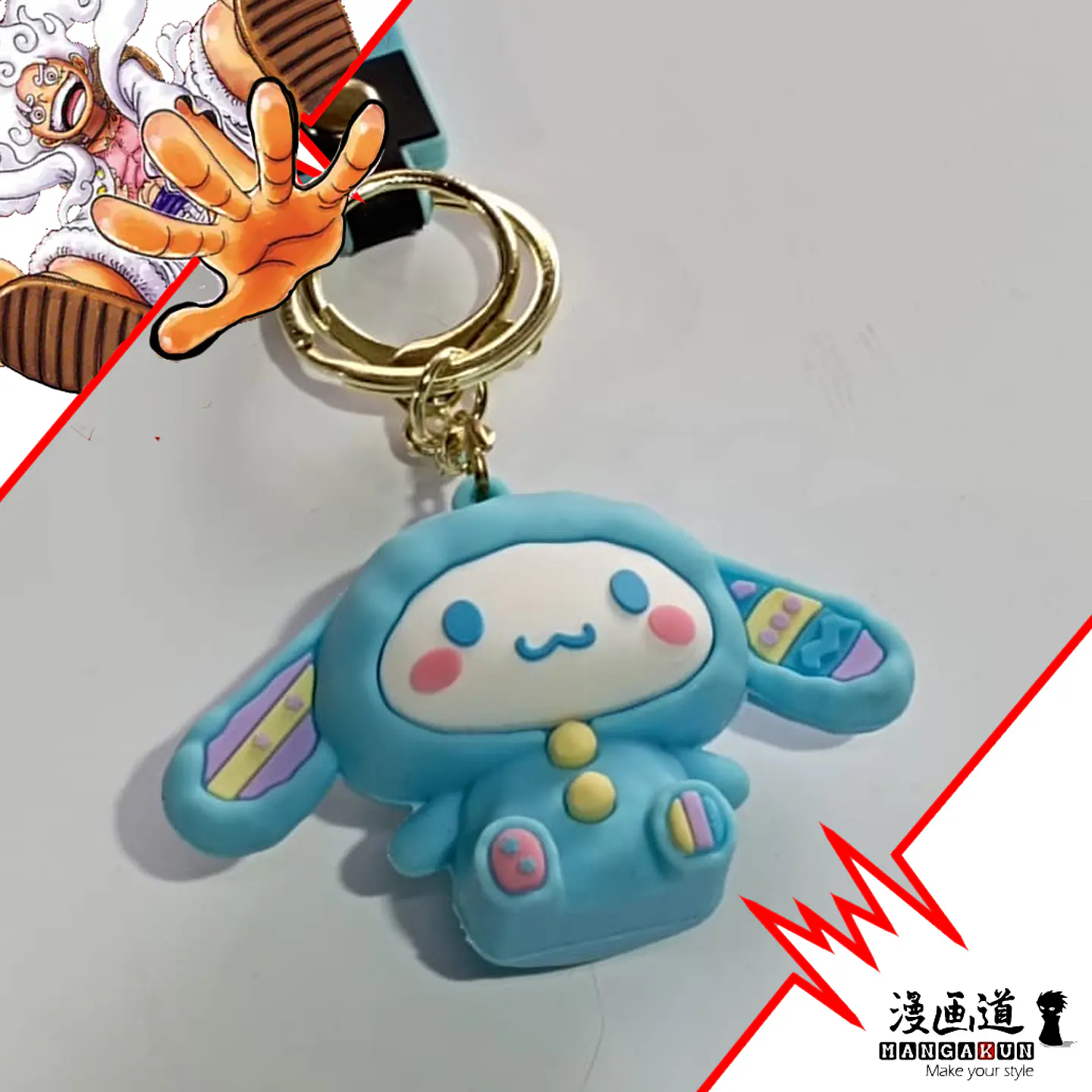 Cinamonroll - sanrio - llavero goma 3d 1