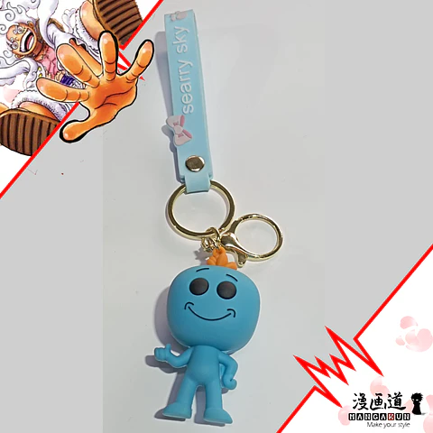 Mr Meeseeks - Rick y morty - llavero goma 3d
