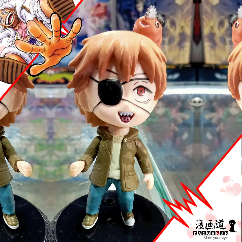 Denji - pochita en cabeza- chibi - chainsawman 1