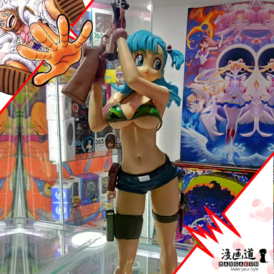 Bulma Ametralladora - dragon ball - glitter and glamorous 1