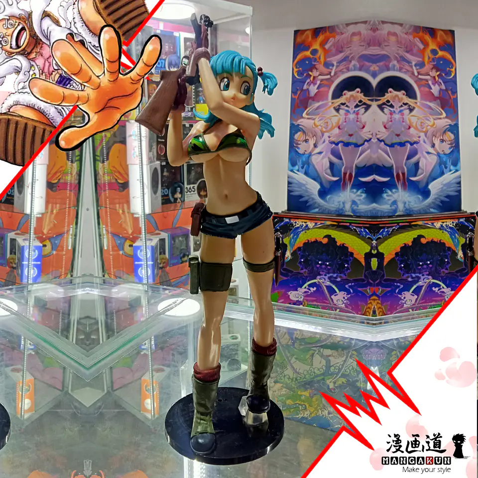 Bulma Ametralladora - dragon ball - glitter and glamorous 2