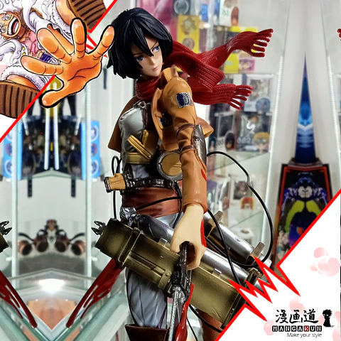 Mikasa Ackerman - Shingeki no kyojin - Equipo tridimensional con sangre