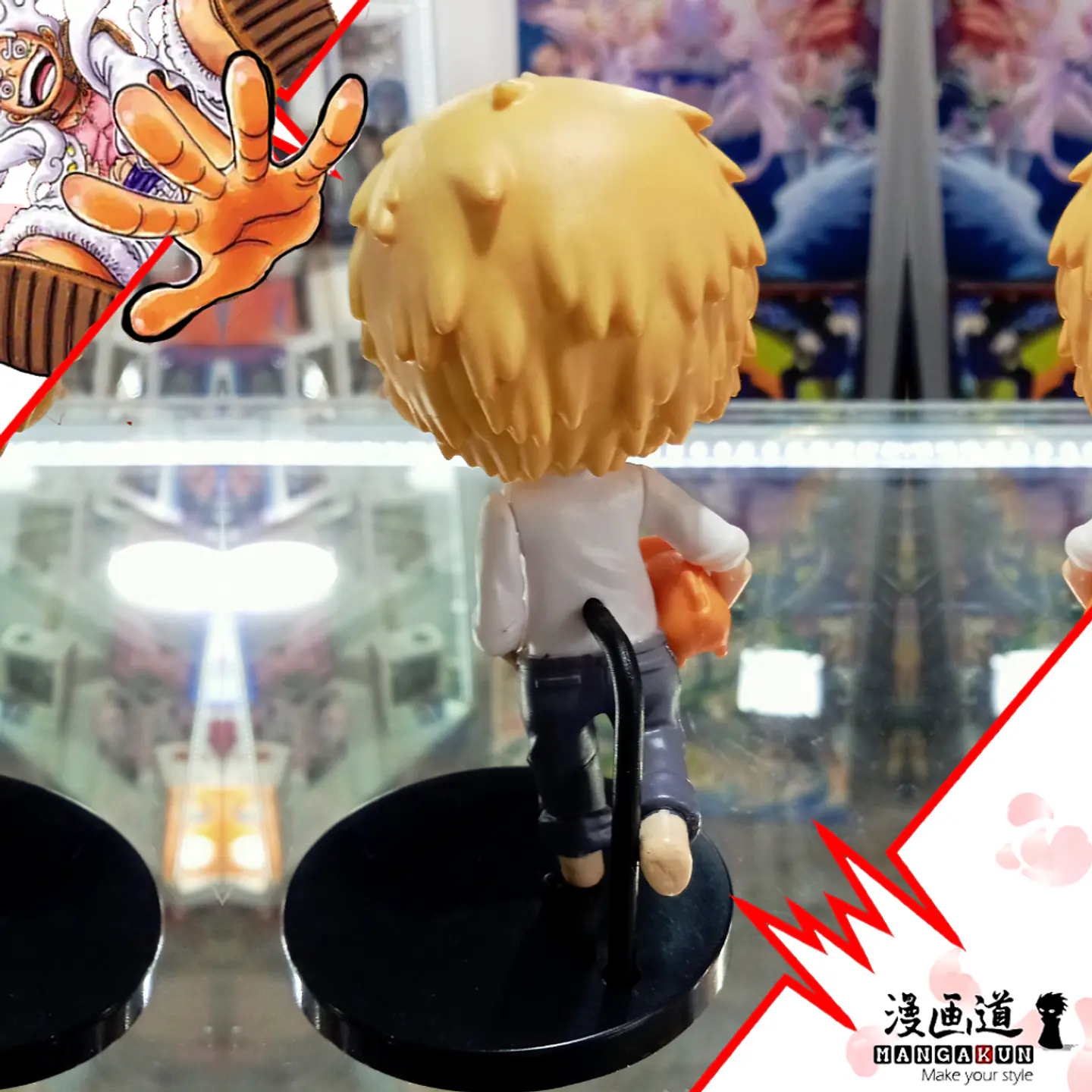 Denji - pochita en brazo- chibi - chainsawman 2