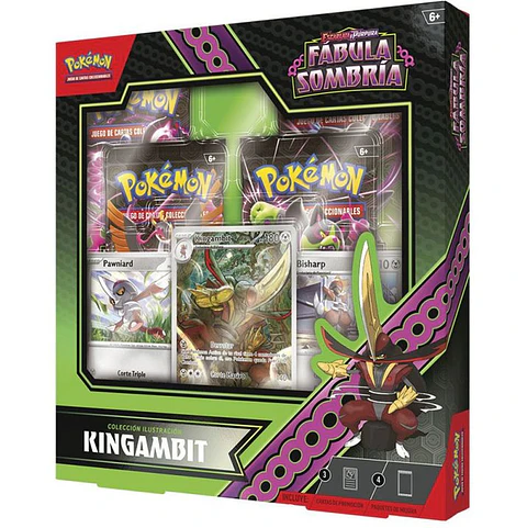 ESCARLATA Y PURPURA 6.5 FABULA SOMBRIA COLECCION ILUSTRACION KINGAMBIT -Español - Pokemon