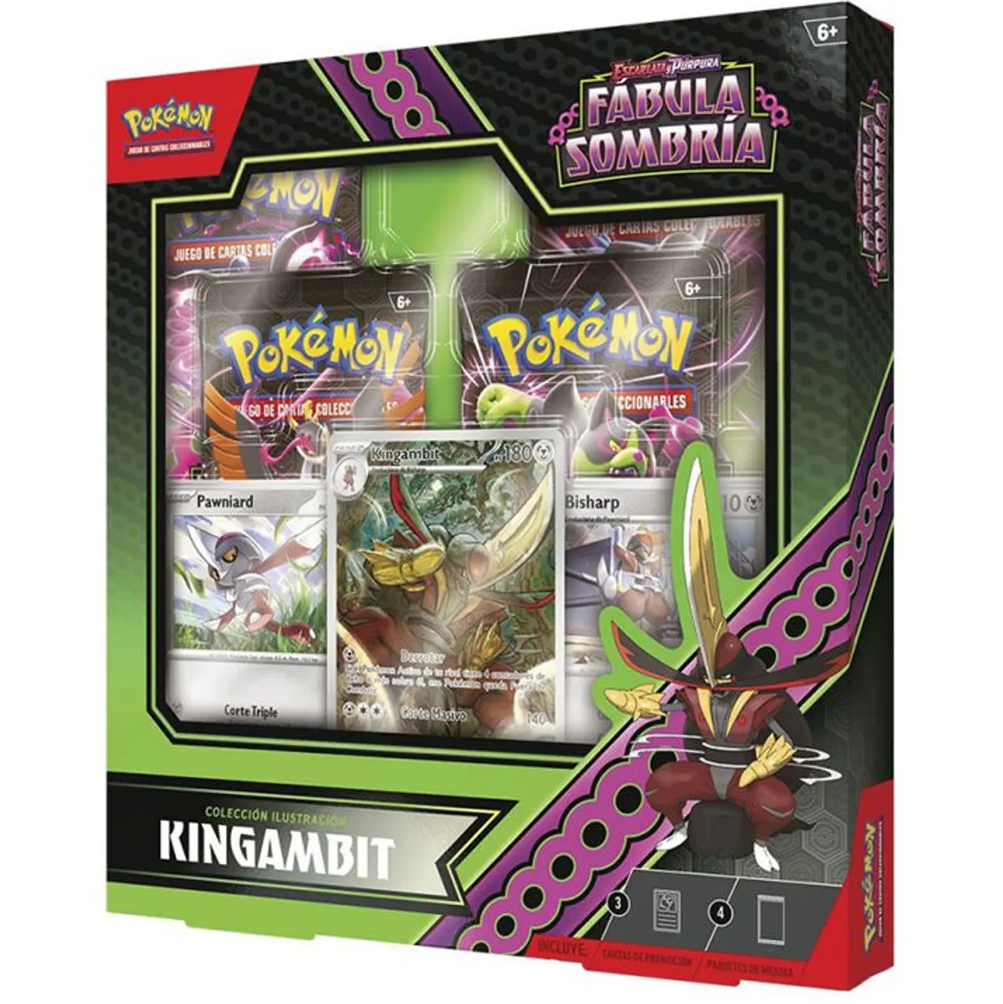 ESCARLATA Y PURPURA 6.5 FABULA SOMBRIA COLECCION ILUSTRACION KINGAMBIT -Español - Pokemon 1