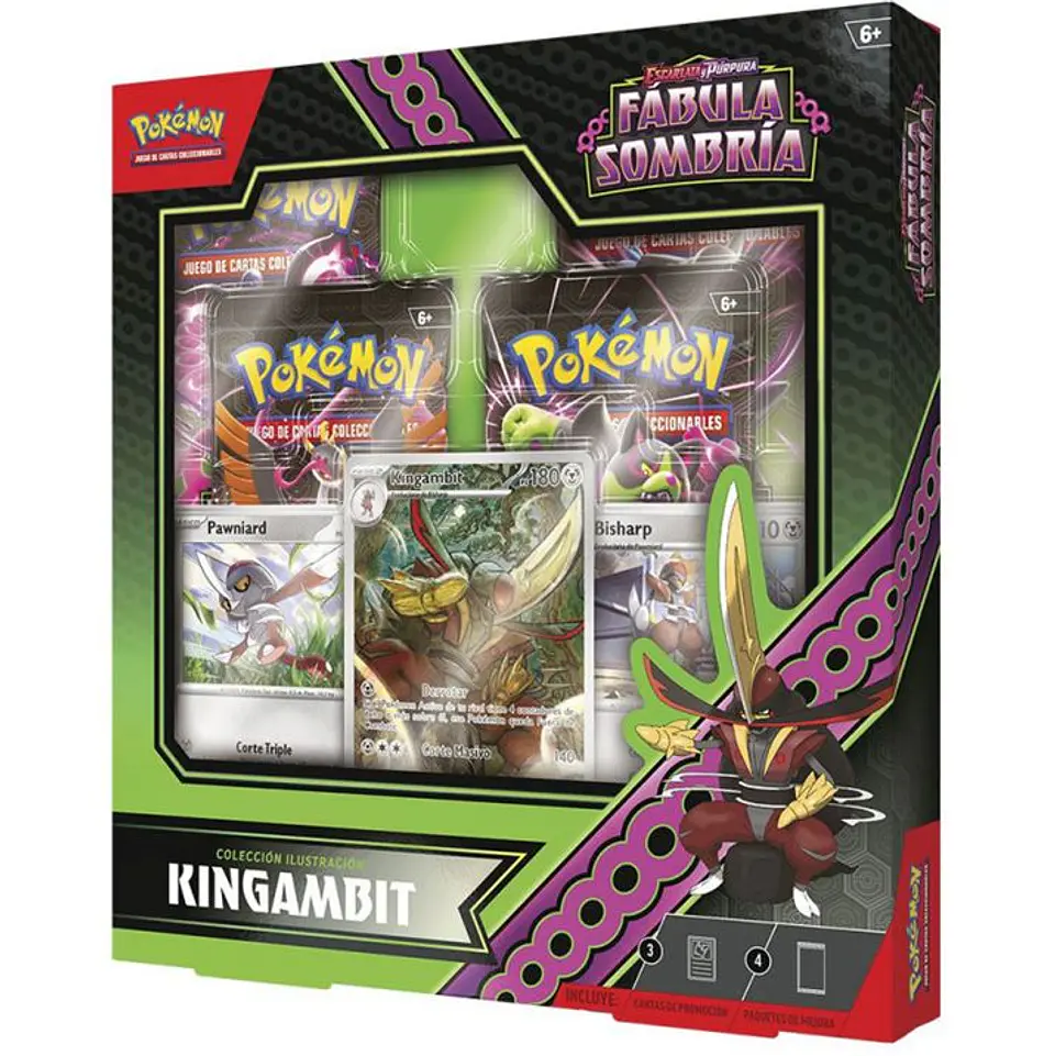 ESCARLATA Y PURPURA 6.5 FABULA SOMBRIA COLECCION ILUSTRACION KINGAMBIT -Español - Pokemon 1
