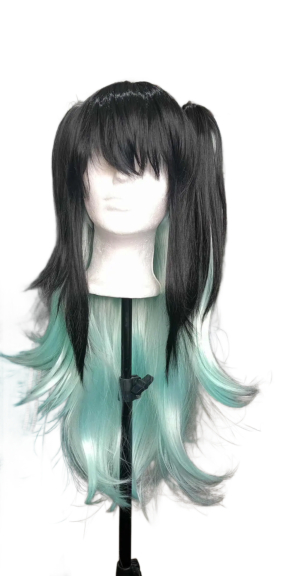 Muichiro Tokito - Peluca con moñas adicionales - kimetsu no yaiba - demon slayer 2