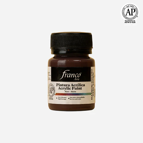 P.ACRILICA - ACRYLIC PAINT 30ML MARRON OSCURO - DARK BROWN