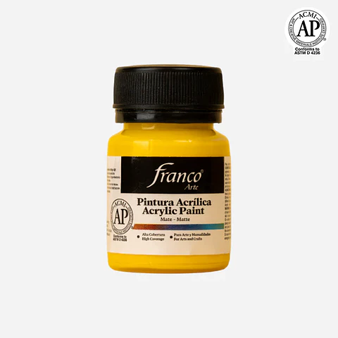 P.ACRILICA - ACRYLIC PAINT 30ML AMARILLO BRILLANTE - BRIGHT YELLOW
