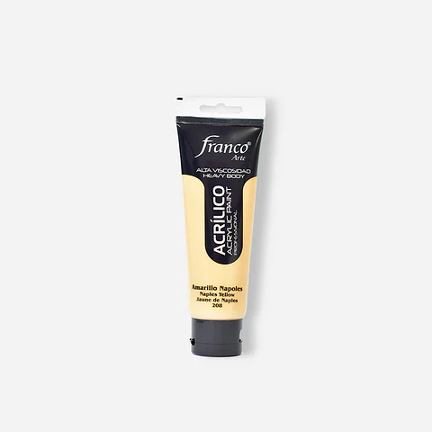 PROF.ACRYLIC PAINT 100ML TONO AMARILLO NAPOLES - NAPLES YELLOW HUE