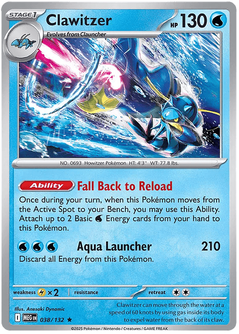 Clawitzer - Megaevolucion - Megaevolution 