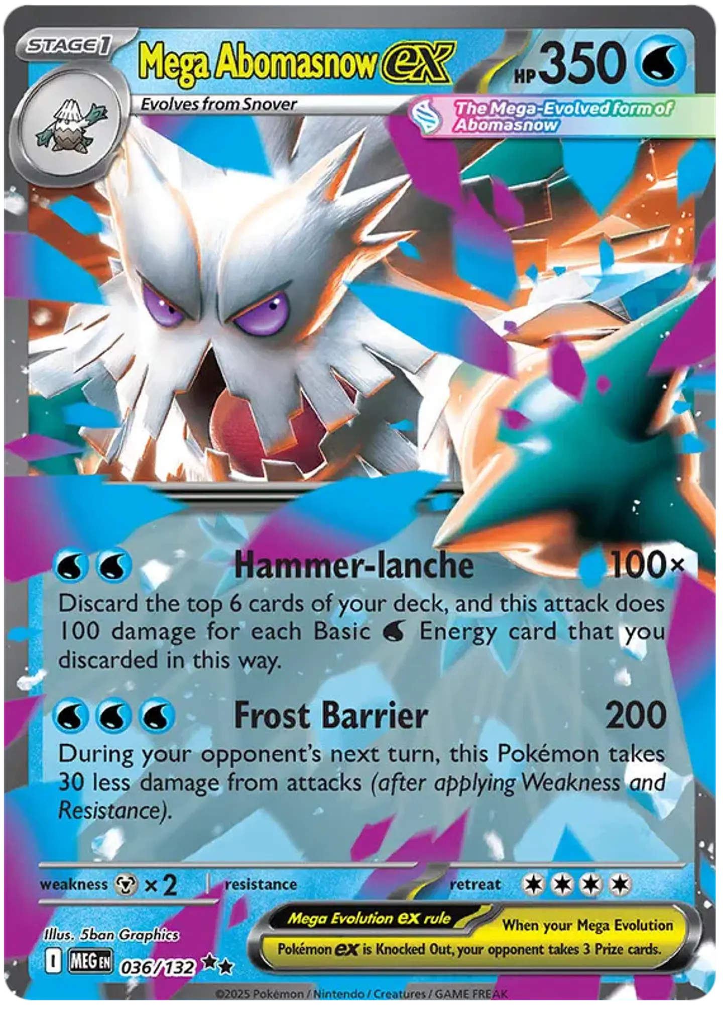 Mega Abomasnow ex - Megaevolucion - Megaevolution  1