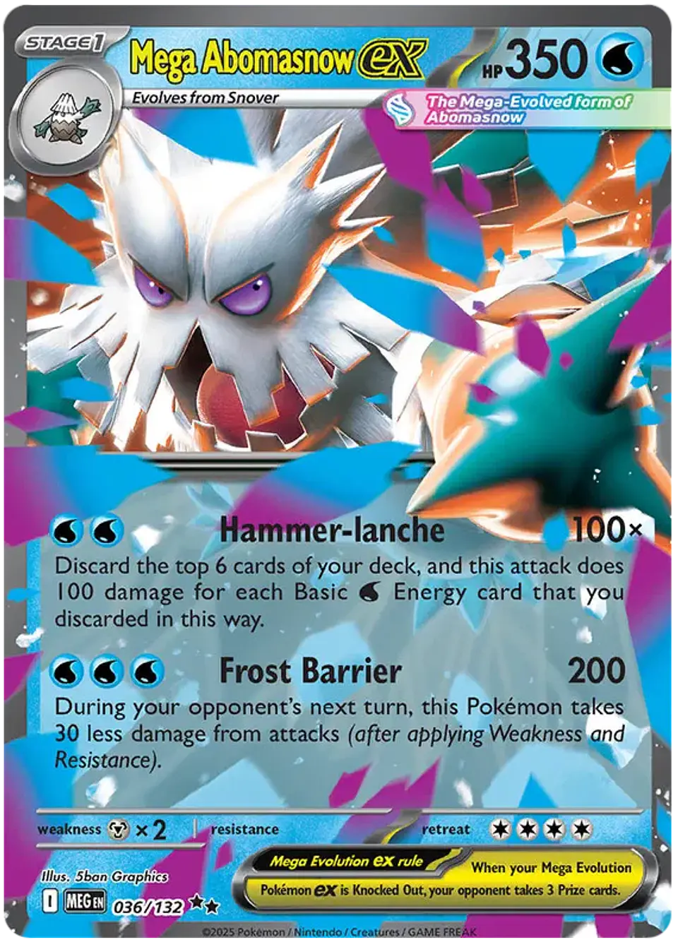 Mega Abomasnow ex - Megaevolucion - Megaevolution  1