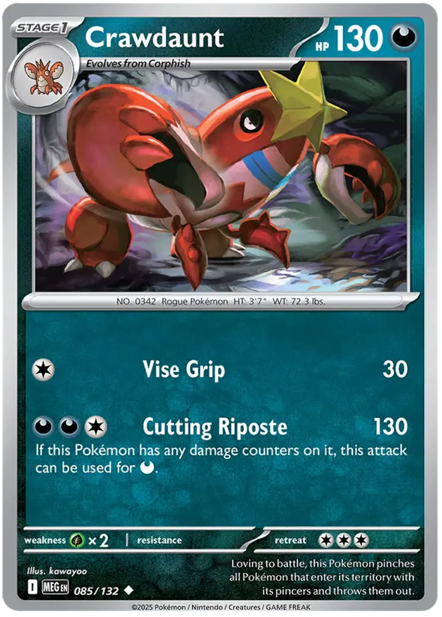 Crawdaunt - Megaevolucion - Megaevolution  1