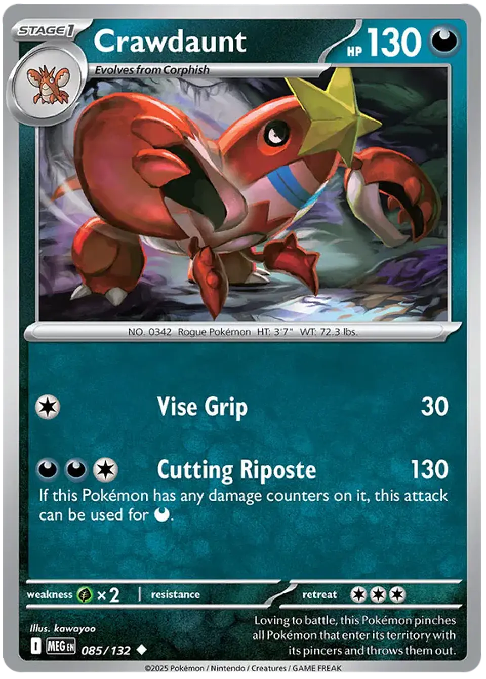 Crawdaunt - Megaevolucion - Megaevolution  1
